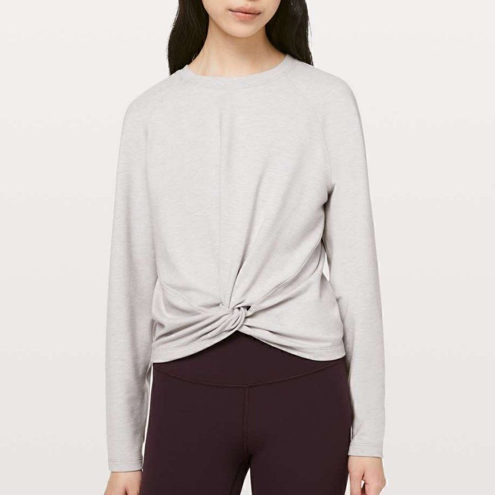 Lululemon Tuck and Gather Pullover Top Long Sleeve 10